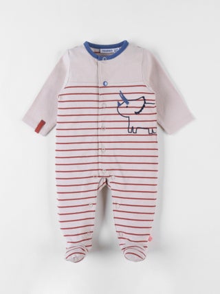 Pyjama 1 pièce rhinocéros en jersey,  Noukie's