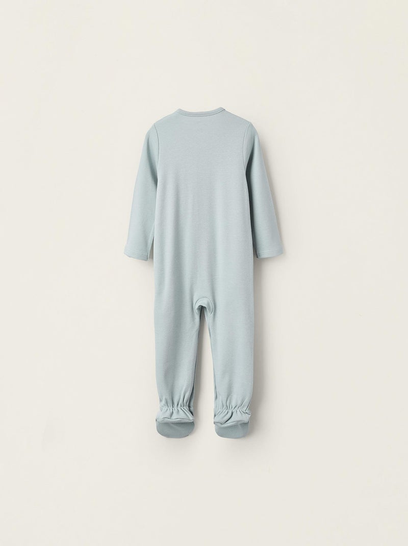 Pyjama 100% coton, avec impression Cute Forest Blanc Bleu - Kiabi