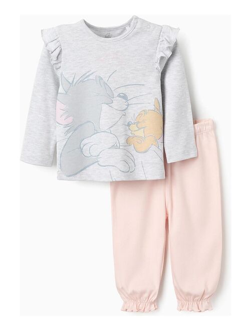 Pyjama 100% coton, avec volants, imprimé Tom & Jerry 0 - Kiabi