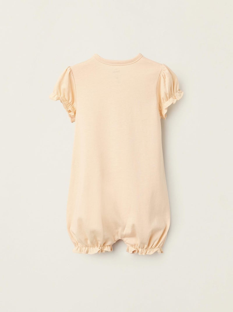 Pyjama 100 % coton, impression frontale DISNEY CLASSICS Orange corail - Kiabi