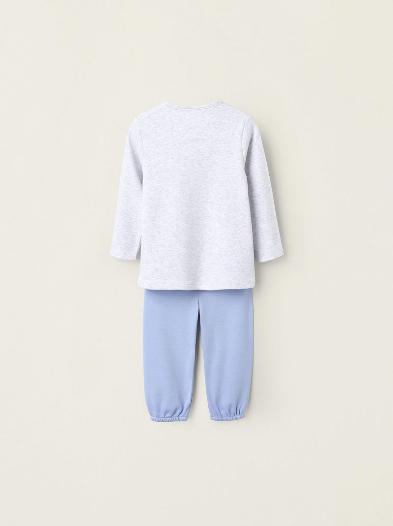 Pyjama 100 % coton, imprimé FAMILY LOVE Gris clair - Kiabi