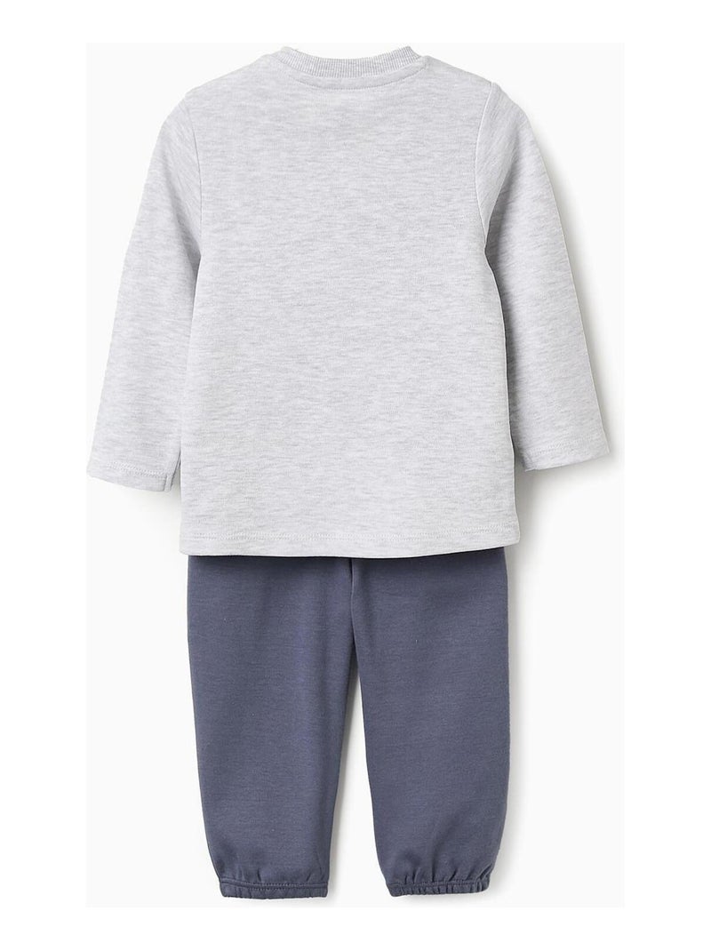 Pyjama 100% coton, imprimé Mickey MICKEY Gris Bleu - Kiabi