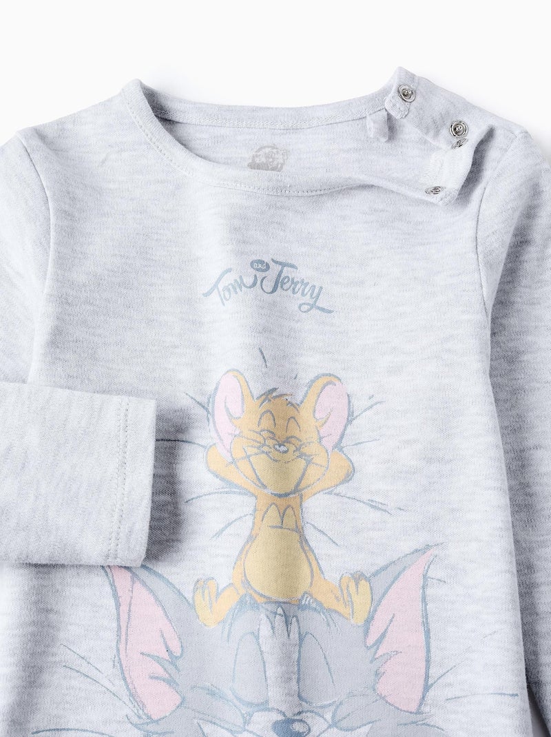 Pyjama 100% coton, imprimé Tom & Jerry 0 Gris clair - Kiabi