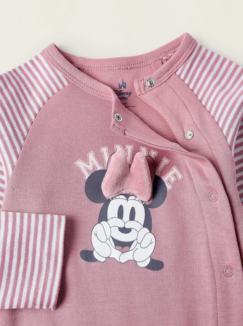 Pyjama 100 % coton, MINNIE Rose - Kiabi