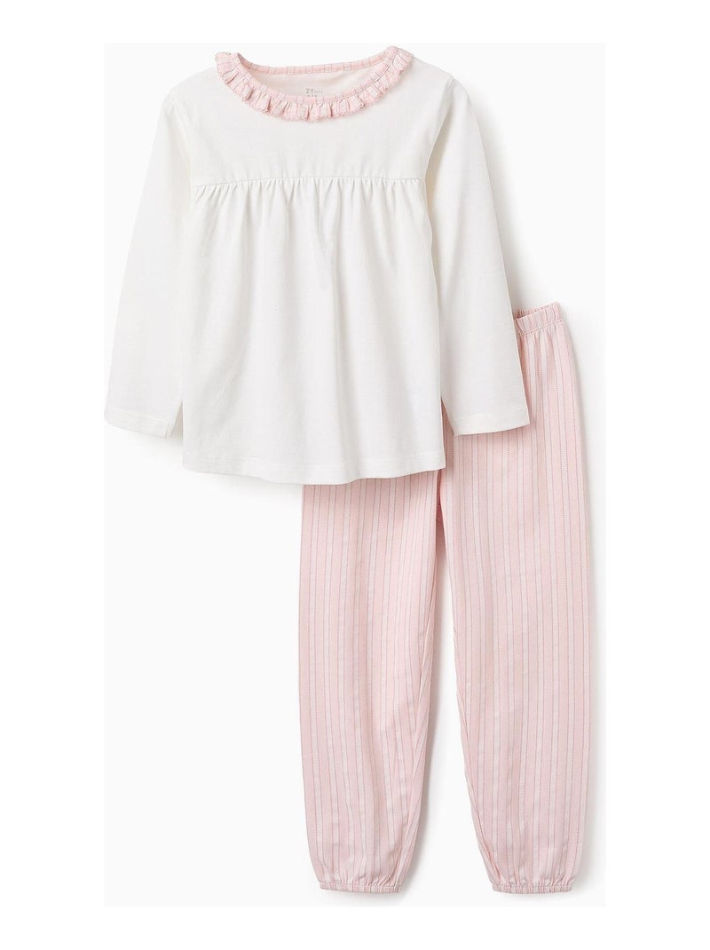 Pyjama 100% coton, rayé LITERARY WORLD Blanc - Kiabi