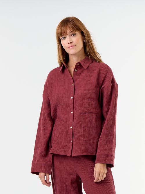 Pyjama 2 pièces - en gaze de coton - Kiabi