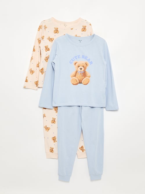 Pyjama 2 pièces - Lot de 2 - Kiabi Pyjama 2 pièces - Lot de 2 - Kiabi