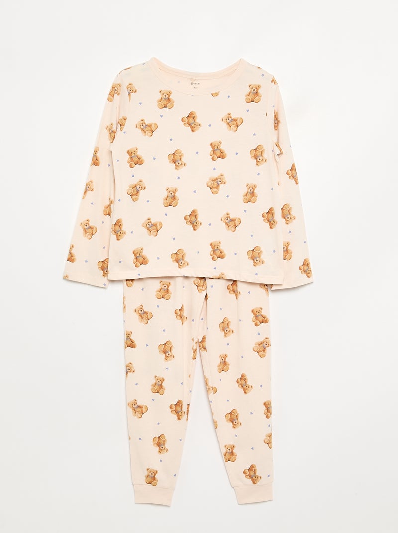 Pyjama 2 pièces - Lot de 2 Bleu - Kiabi