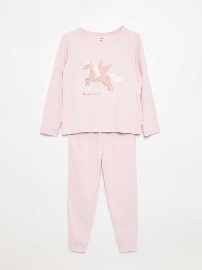 Pyjama 2 pièces - Lot de 2 Rose - Kiabi