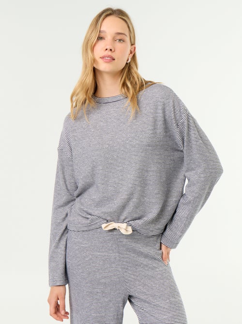 Pyjama 2 pièces - Sweat + pantalon - Kiabi
