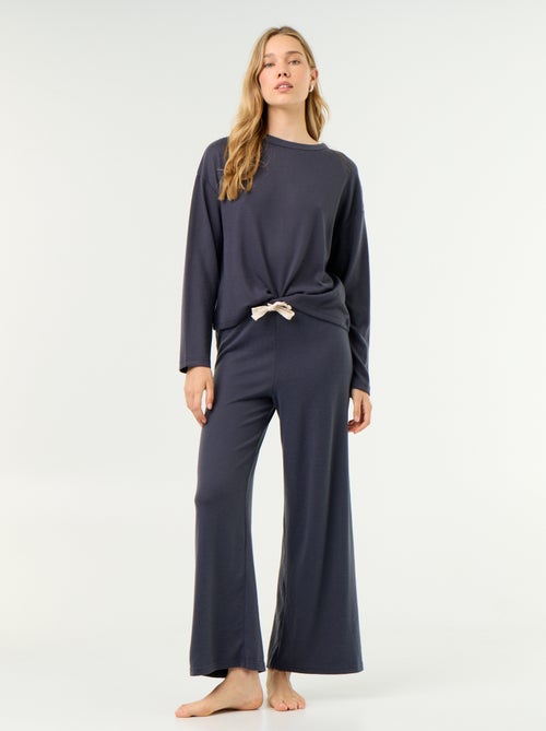 Pyjama 2 pièces - Sweat + pantalon - Kiabi