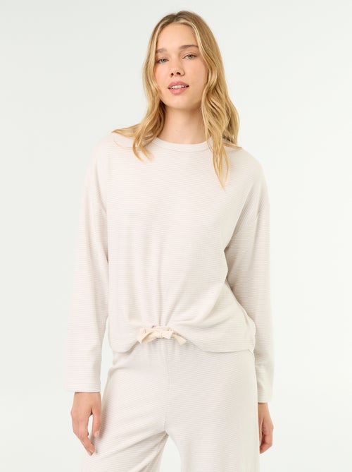 Pyjama 2 pièces - Sweat + pantalon - Kiabi Pyjama 2 pièces - Sweat + pantalon - Kiabi