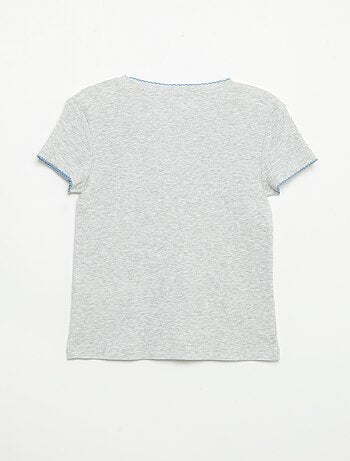 Pyjama 2 pièces - T-shirt à manches courtes + pantalon rayé
