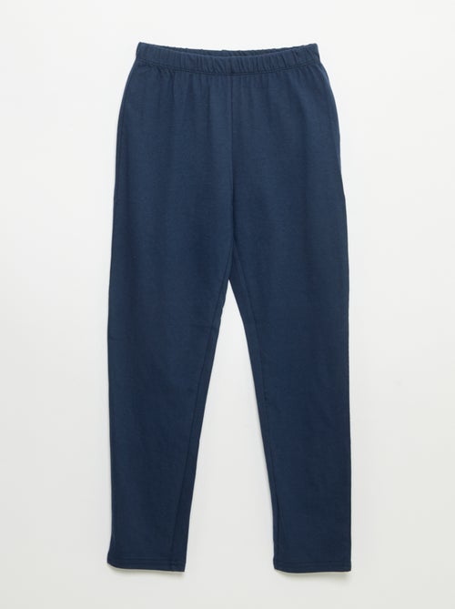 Pyjama 2 pièces - T-shirt à manches longues + pantalon - Kiabi Pyjama 2 pièces - T-shirt à manches longues + pantalon - Kiabi