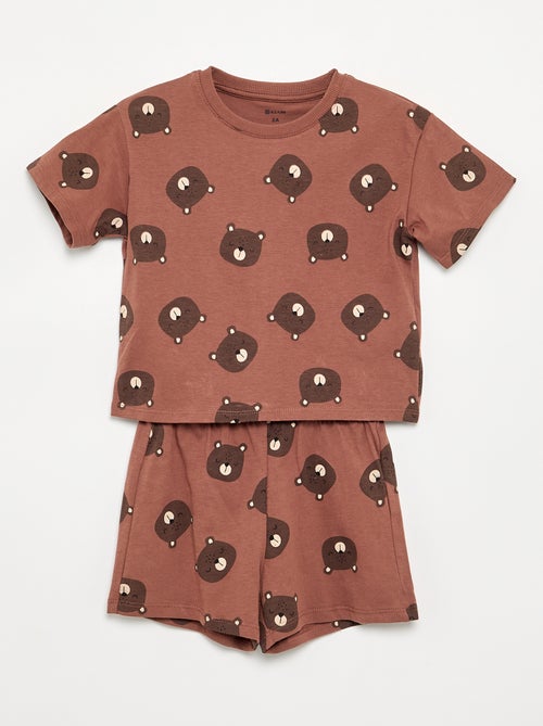 Pyjama 2 pièces - T-shirt + short - Kiabi
