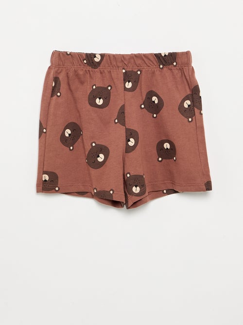Pyjama 2 pièces - T-shirt + short - Kiabi