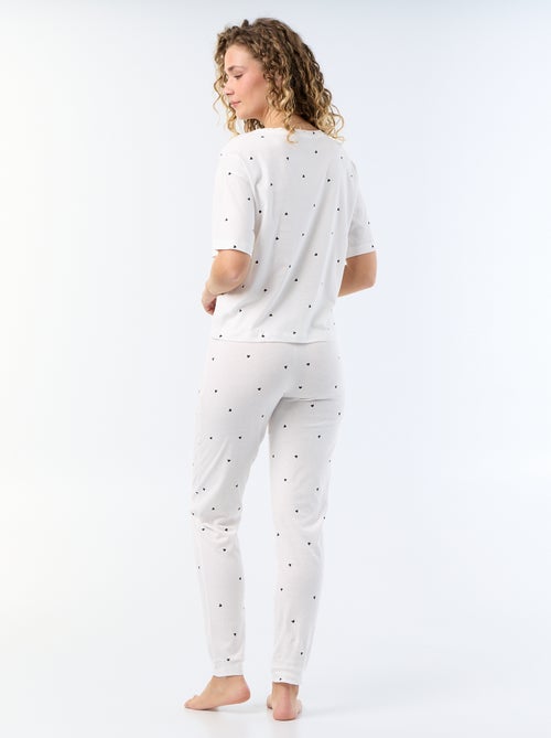 Pyjama 2 pièces - tee-shirt + pantalon - Kiabi Pyjama 2 pièces - tee-shirt + pantalon - Kiabi