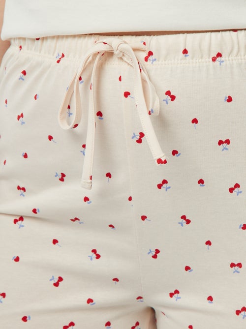 Pyjama 2 pièces - tee-shirt + pantalon imprimé - Kiabi