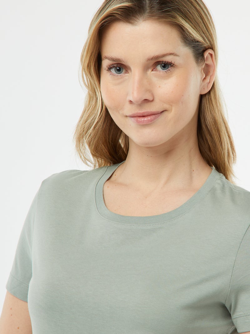 Pyjama 2 pièces - tee-shirt + pantalon imprimé Vert - Kiabi