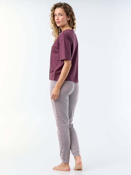 Pyjama 2 pièces - tee-shirt + pantalon - Kiabi Pyjama 2 pièces - tee-shirt + pantalon - Kiabi