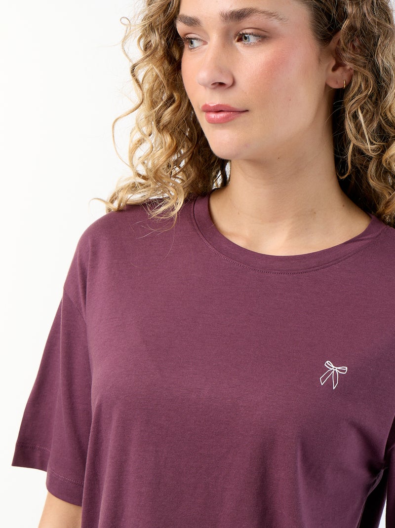 Pyjama 2 pièces - tee-shirt + pantalon Rouge - Kiabi
