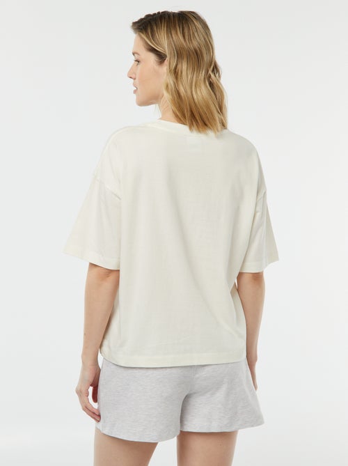 Pyjama 2 pièces - tee-shirt + short 'Evoli' - Kiabi