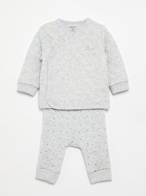 Pyjama 2 pièces ajustable matelassé - Kiabi