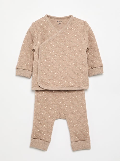 Pyjama 2 pièces ajustable matelassé - Kiabi