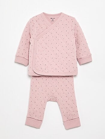 Pyjama 2 pièces ajustable matelassé