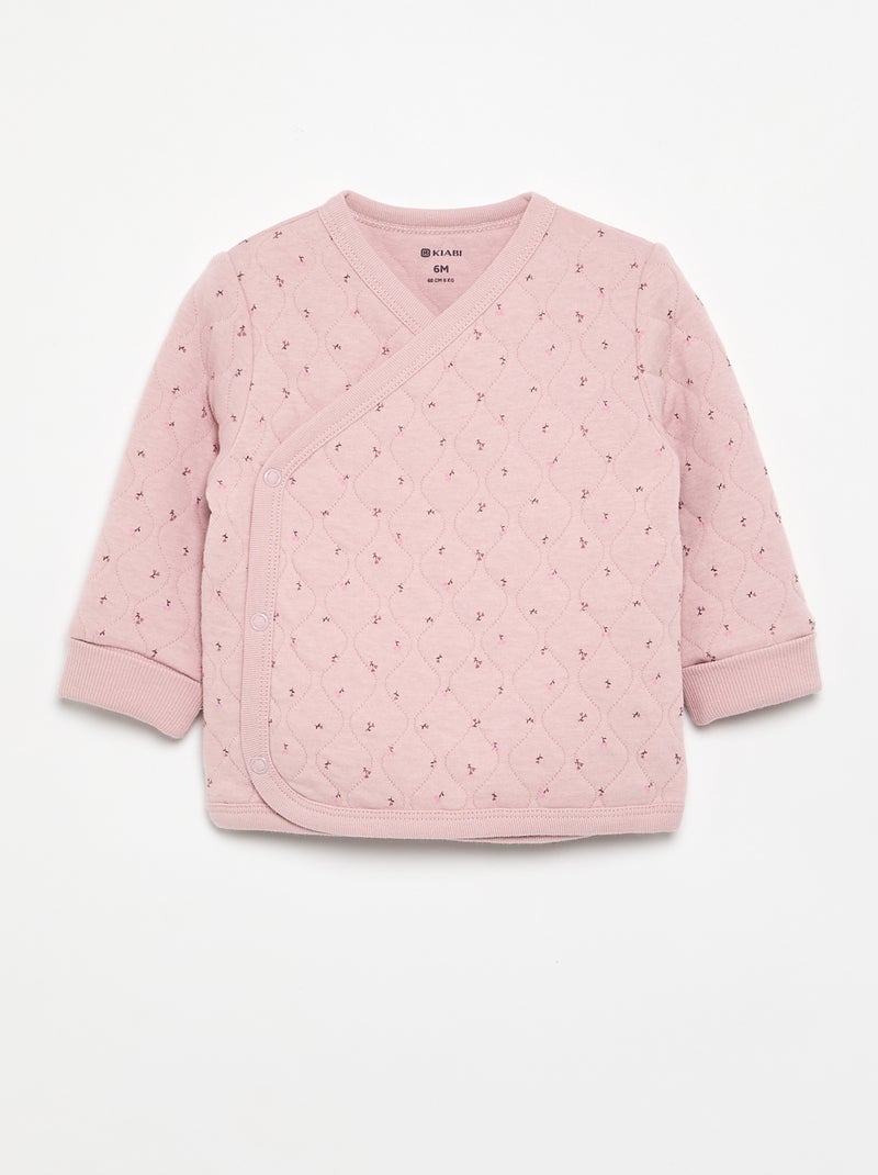 Pyjama 2 pièces ajustable matelassé Rose - Kiabi