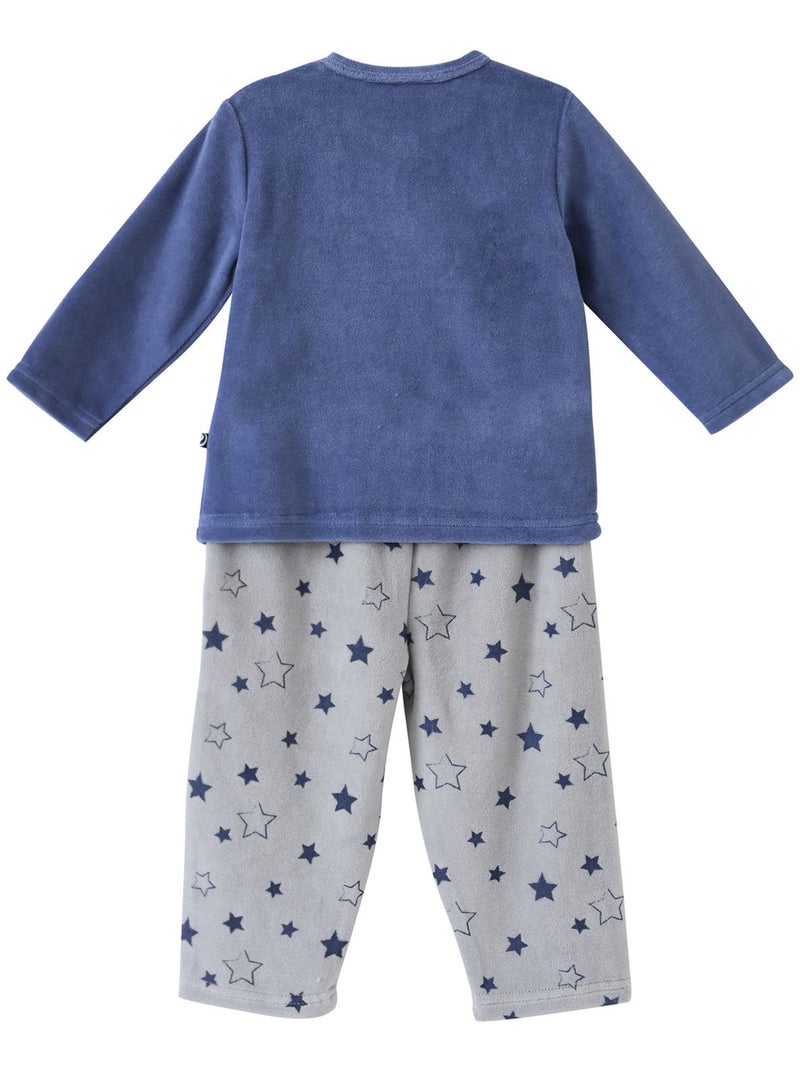 PYJAMA 2 PIECES BLEU MODELE BERNARDO Bleu - Kiabi