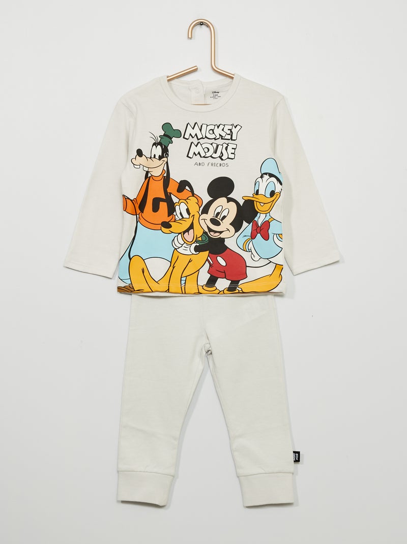 Pyjama 2 pièces 'Disney' gris - Kiabi