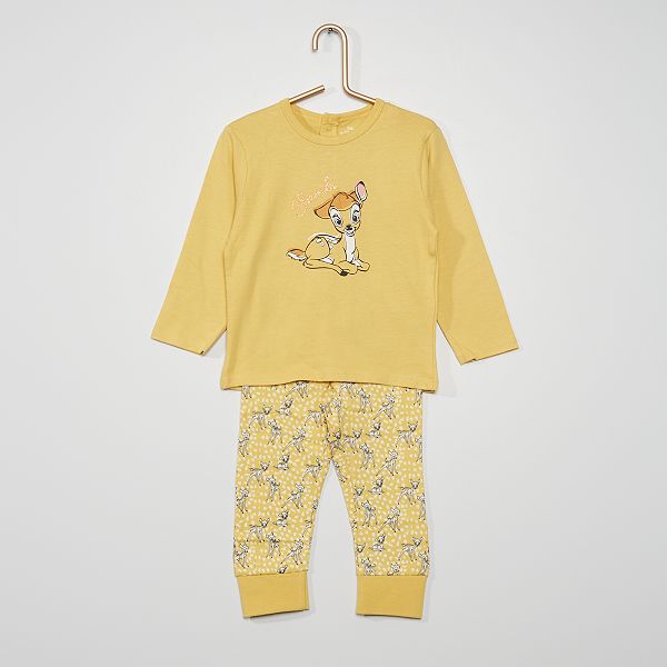 Pyjama 2 Pieces Disney Bebe Fille Jaune Kiabi 12 00