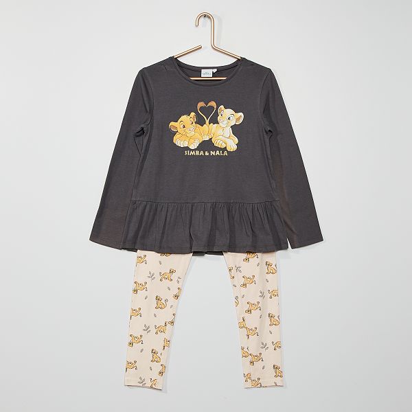 Pyjama 2 Pieces Disney Fille 3 12 Ans Rose Kiabi 12 00