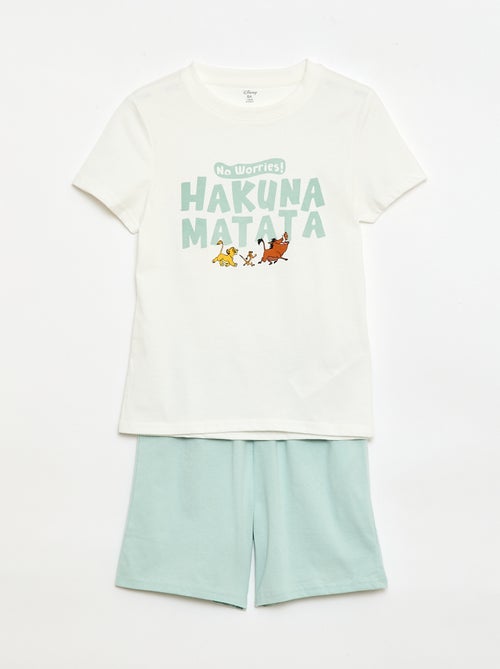 Pyjama 2 pièces 'Disney' short + T-shirt - Kiabi
