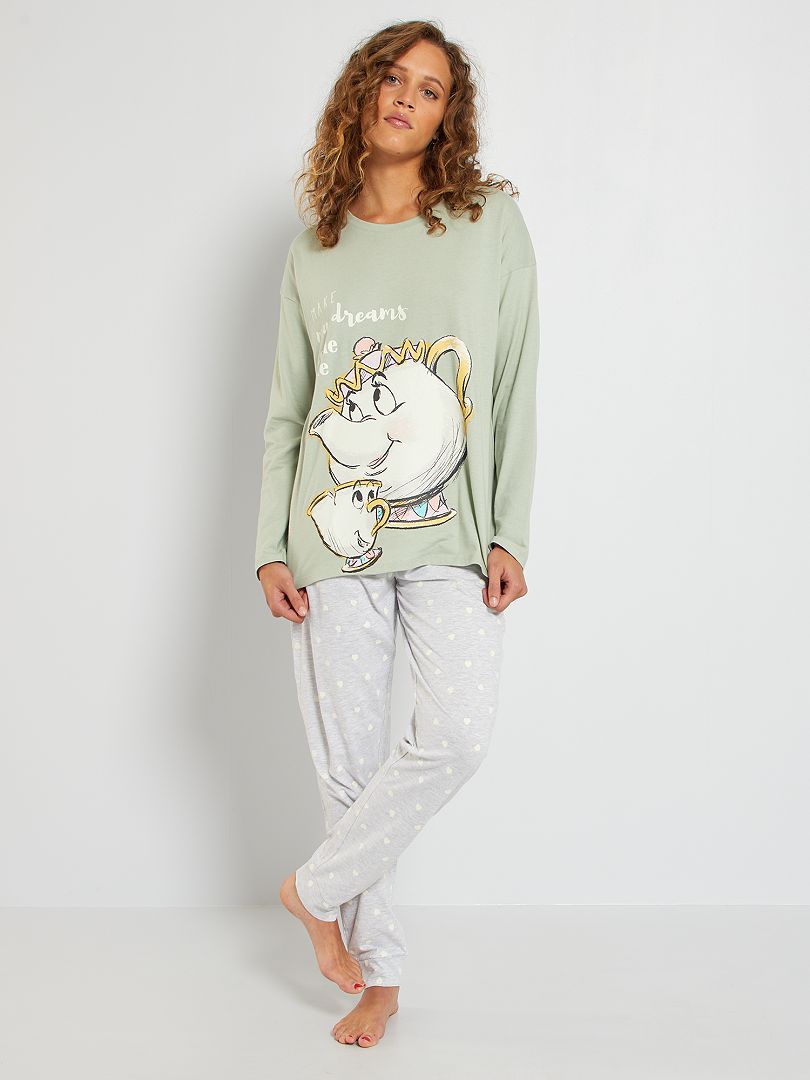 Pyjama Femme Belle et la Bête Disney - Blanc Clothing