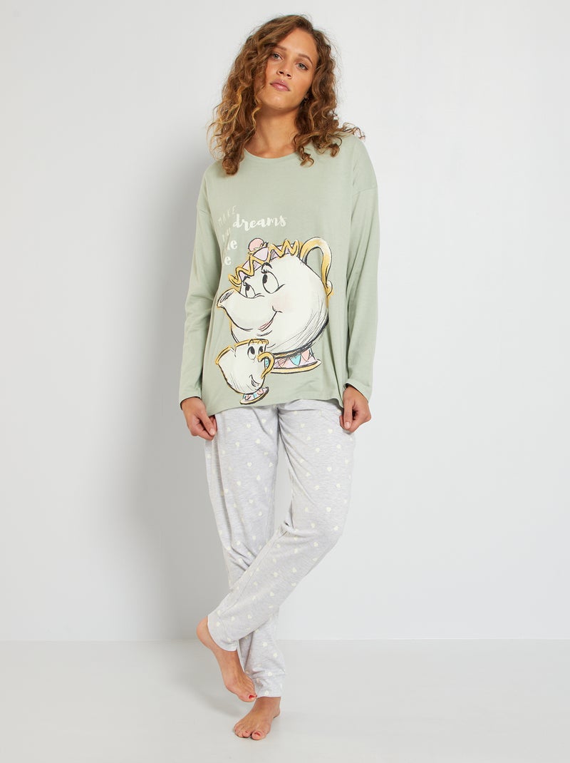 Pyjama 2 pièces 'Disney' vert - Kiabi