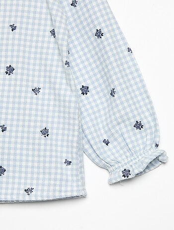 Pyjama 2 pièces en flanelle - Haut boutonné + pantalon