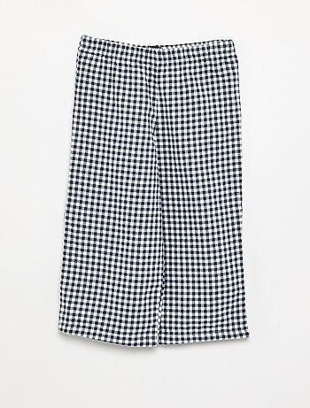 Pyjama 2 pièces en flanelle - Haut boutonné + pantalon