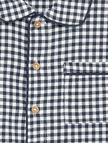 Pyjama 2 pièces en flanelle - Haut boutonné + pantalon