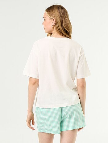 Pyjama 2 pièces en jersey de coton - T-shirt + short