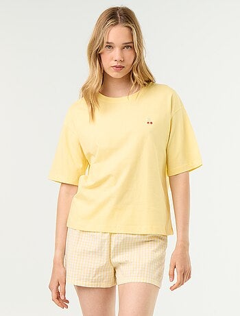 Pyjama 2 pièces en jersey de coton - T-shirt + short