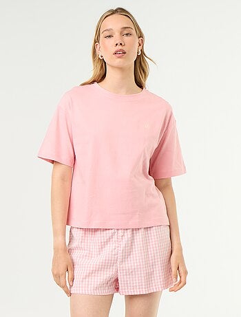 Pyjama 2 pièces en jersey de coton - T-shirt + short