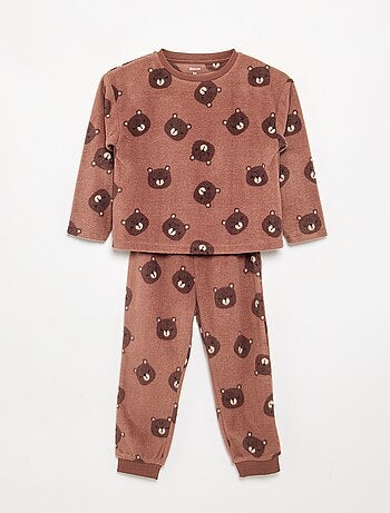 Pyjama 2 pièces en polaire