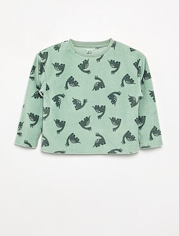 Pyjama 2 pièces en polaire