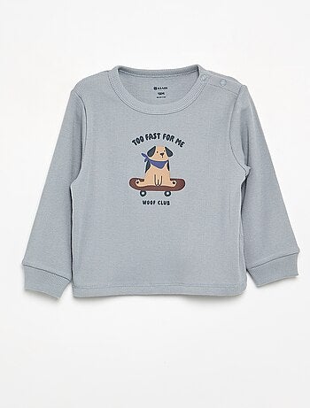 Pyjama 2 pièces en rib imprimé