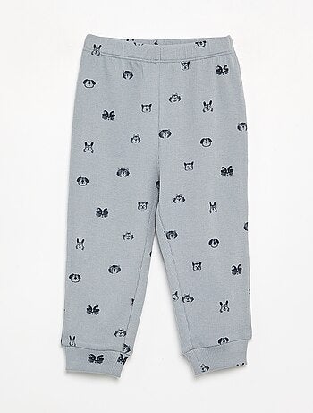 Pyjama 2 pièces en rib imprimé