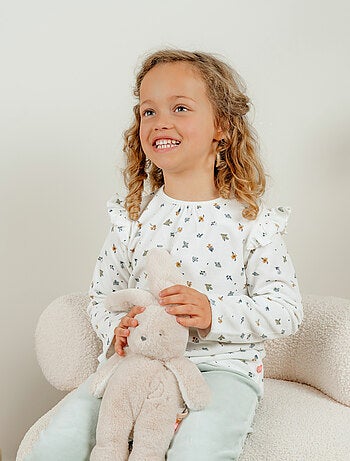Pyjama 2 pièces en velours à motif floral Noukie's