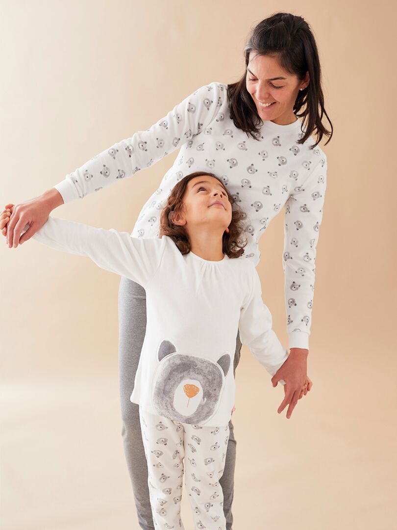 Ensemble pyjama 2 pièces imprimé cœur pour femmes