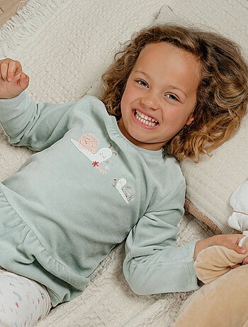 Pyjama 2 pièces en velours et Noukie's